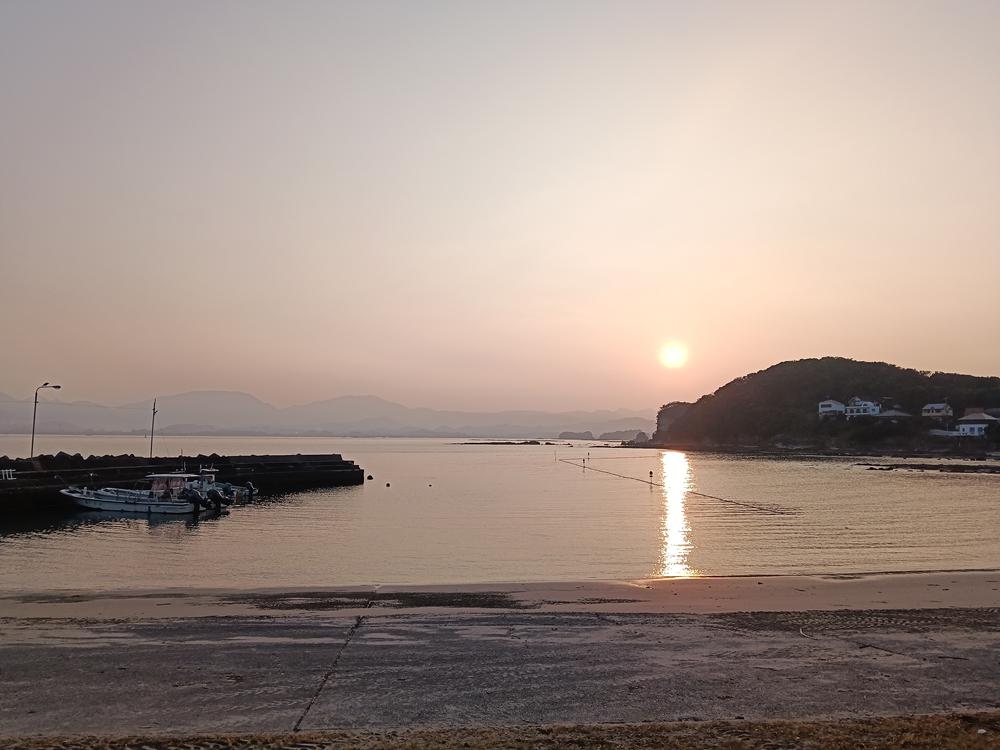 近畿旅行(132)  和歌山  白浜  江津良沙灘  晨光