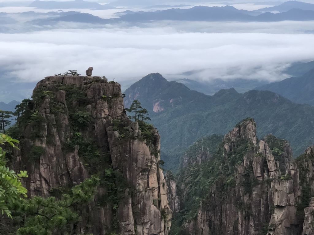 黃山(六) 清涼台 猴子看海 黃山(六) 清涼台 猴子看海