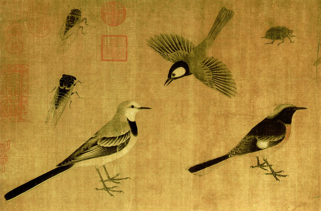 黃筌 寫生珍禽圖 黃筌 寫生珍禽圖