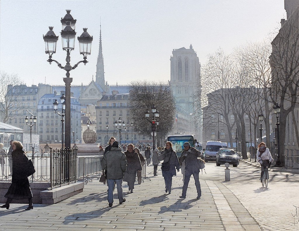 超寫實水彩畫家  Thierry Duval