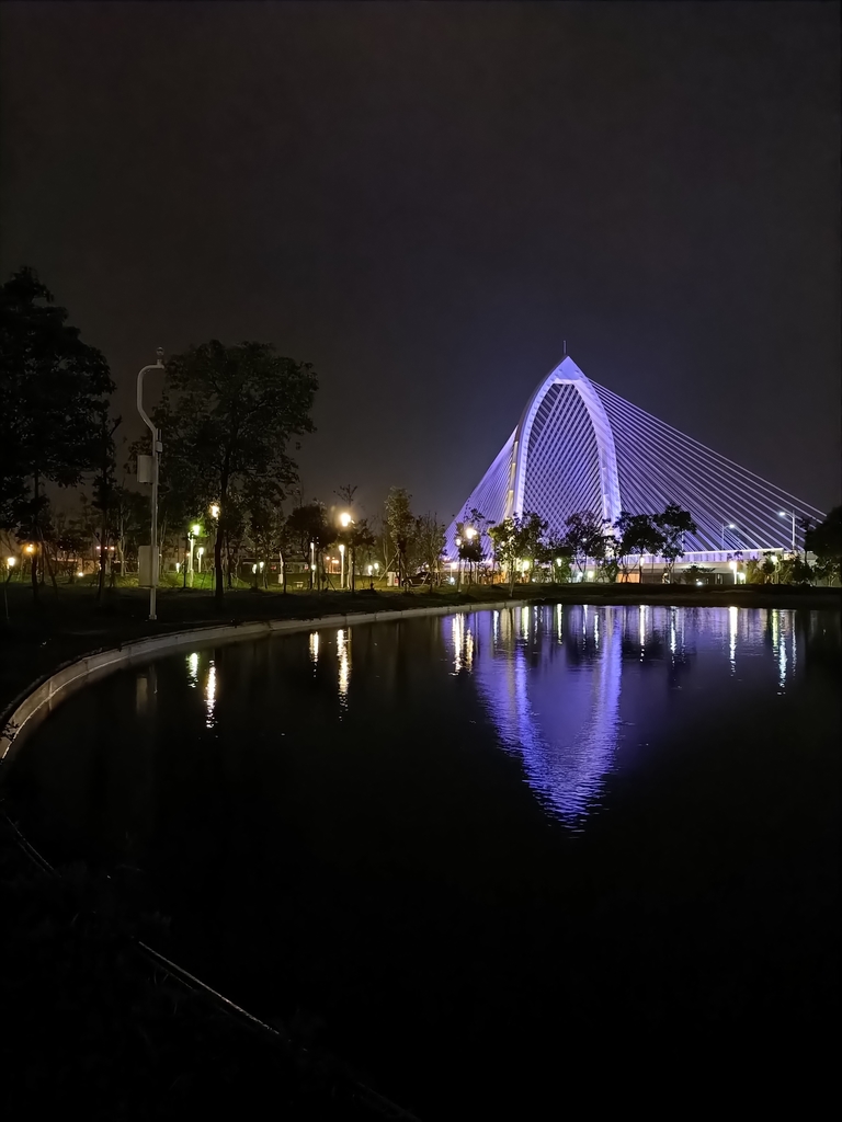 IMG20210313185824.jpg - 台中  科湳愛琴橋  夜色