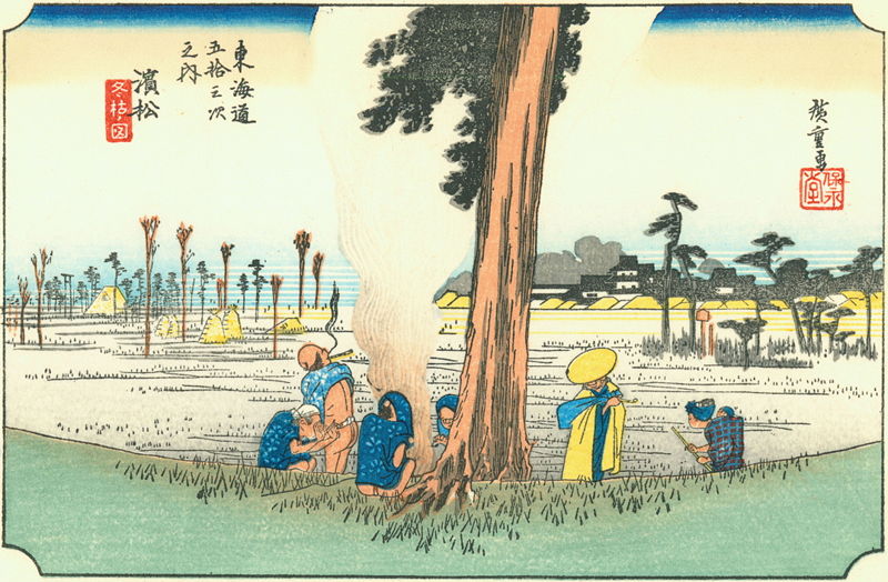 800px-Hiroshige30_hamamatsu.jpg - 安藤廣重的浮世繪